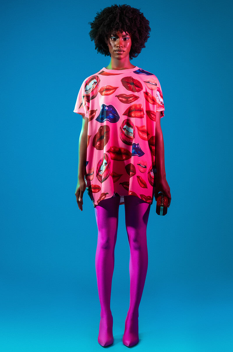 BAYLEE GRAPHIC TEE MINI DRESS