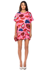 BAYLEE GRAPHIC TEE MINI DRESS