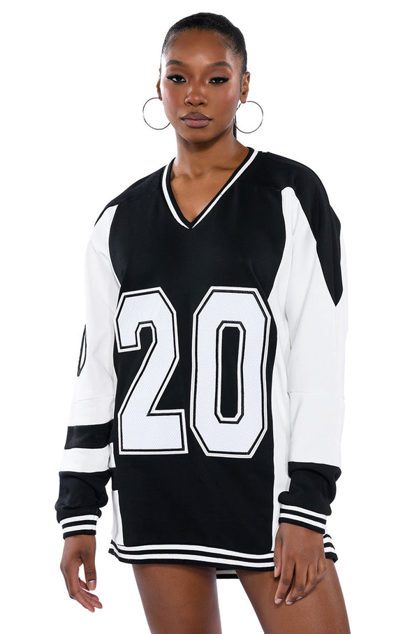 BLACK VILLAGE FOUNDATION OVERSIZED DRESS