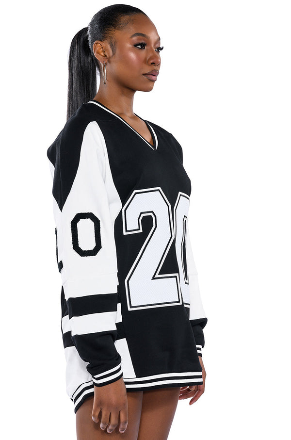 BLACK VILLAGE FOUNDATION OVERSIZED DRESS