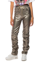 BLINDING LIGHTS PU METALLIC PANT