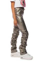BLINDING LIGHTS PU METALLIC PANT