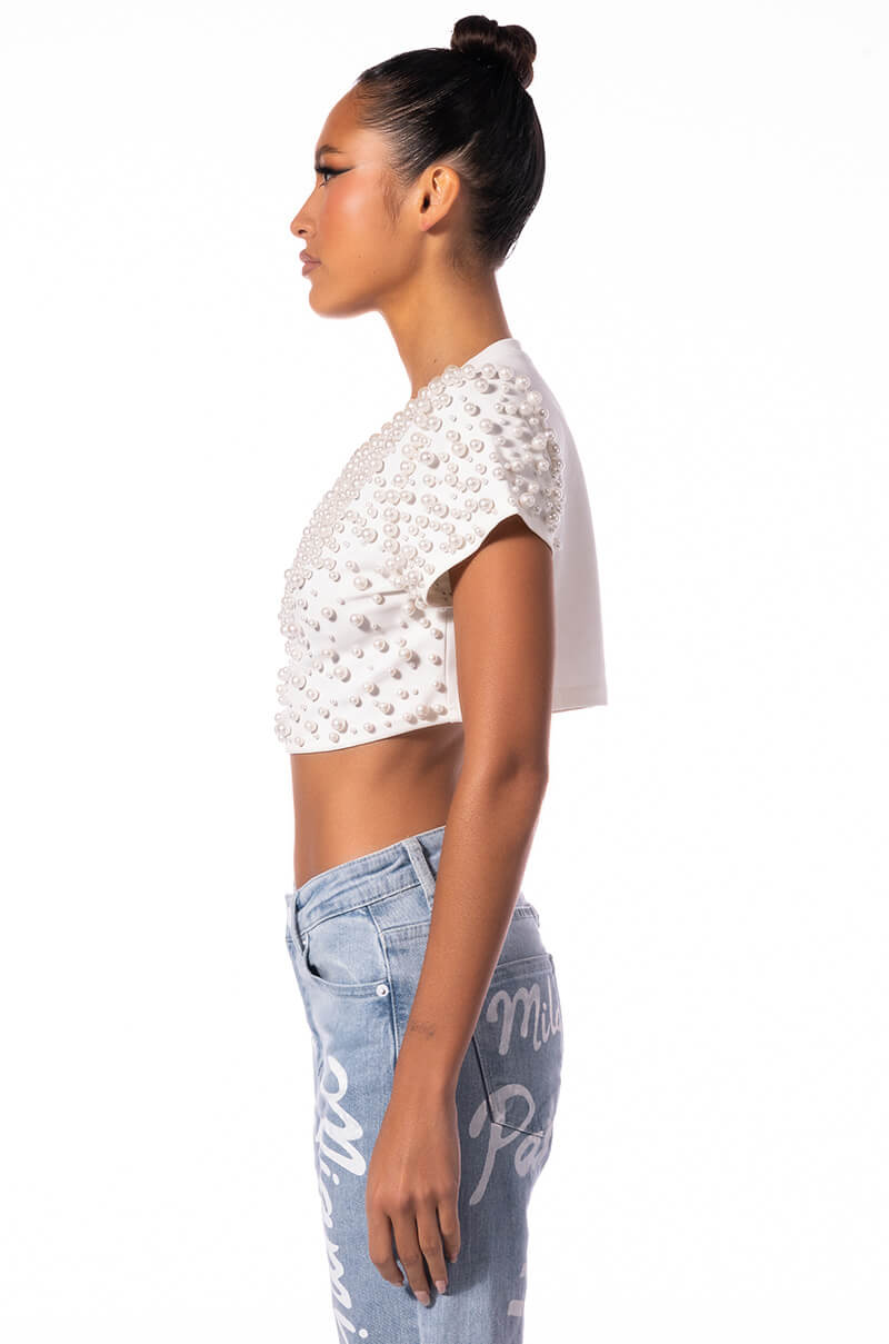 BLING IT ON EMBELLISHED T SHIRT