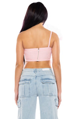 BLOSSOM TEXTURED FLOWER CROP TOP
