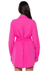NIKKI UTILITY LONG SLEEVE MINI DRESS