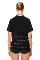 STORM BUCKLE DETAIL OVERSIZED T SHIRT