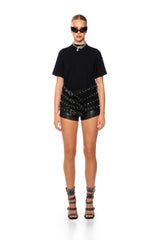 STORM BUCKLE DETAIL OVERSIZED T SHIRT