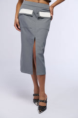HALSEY MIDI PENCIL SKIRT