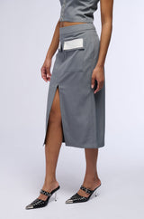 HALSEY MIDI PENCIL SKIRT