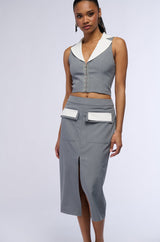 HALSEY MIDI PENCIL SKIRT
