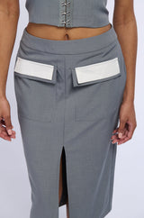 HALSEY MIDI PENCIL SKIRT