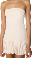 BROOKE PLEATED MINI DRESS