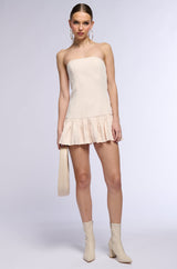 BROOKE PLEATED MINI DRESS