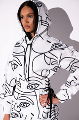BROOKLYN ABSTRACT SCUBA SWEATSHIRT DRESS