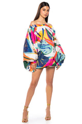 BRUNCH IN THE SUN FLORAL MINI DRESS