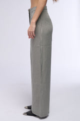 BUSINESS CASUAL HOUNDSTOOTH WIDE LEG WOVEN TROUSER