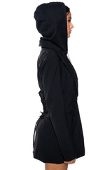 BUSINESS PARTY HOODED BLAZER DRESS