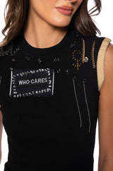 BUSY RIGHT NOW EMBELLISHED TANK
