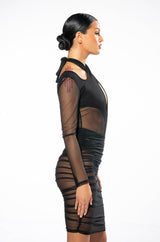 BY MY SIDE MIDI DRESS WITH CUT OUTS