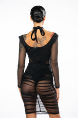 BY MY SIDE MIDI DRESS WITH CUT OUTS
