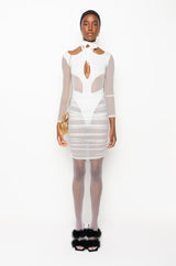BY MY SIDE MIDI DRESS WITH CUT OUTS