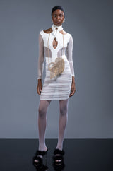 BY MY SIDE MIDI DRESS WITH CUT OUTS