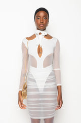 BY MY SIDE MIDI DRESS WITH CUT OUTS