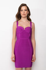 CHARLOTTE BANDAGE SCOOP NECK TANK DRESS