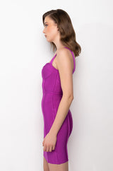 CHARLOTTE BANDAGE SCOOP NECK TANK DRESS