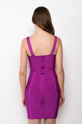 CHARLOTTE BANDAGE SCOOP NECK TANK DRESS