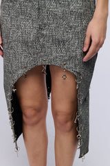 CALLING MY NAME SKIRT IN GRAY