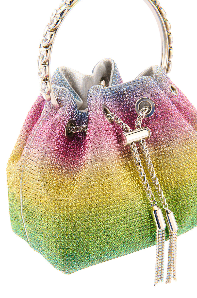 CALYPSO EMBELLISHED BUCKET BAG