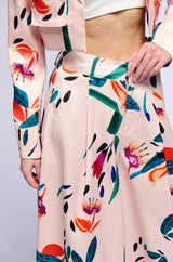 CANDY RAIN SATIN WIDE LEG PANT