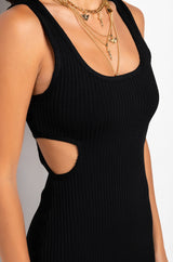 CAN'T MISS ME BANDAGE MAXI DRESS WITH OPEN BACK