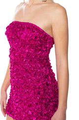 CANT RELATE TEXTURED MINI DRESS