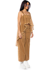 CARGO CHIC WIDE LEG PANTS