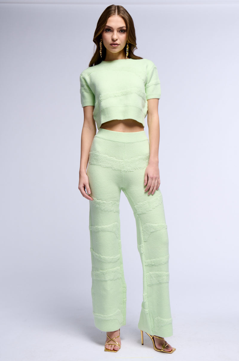 CARISSA COZY KNIT SHORT SLEEVE TOP