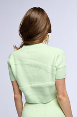 CARISSA COZY KNIT SHORT SLEEVE TOP