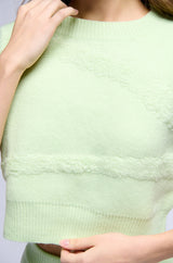 CARISSA COZY KNIT SHORT SLEEVE TOP