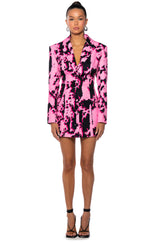 BLURRED LINES OPEN BACK MINI BLAZER DRESS
