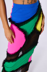 CARNIVALE TULLE DETAIL MIDI SKIRT