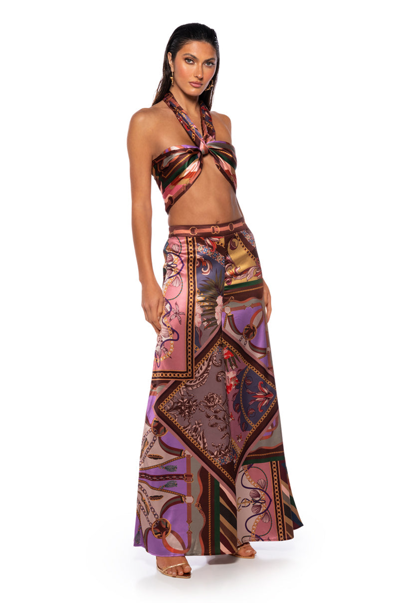 CAROLINE TIE FRONT CROP TOP