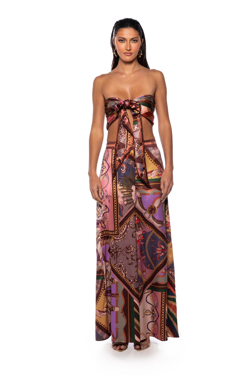 CAROLINE TIE FRONT CROP TOP