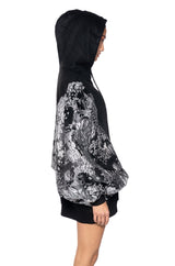 CASUAL VICTORIAN BROCADE SWEATSHIRT DRESS