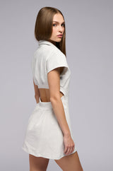 CATCH ME ON THE COURT FRENCH TERRY MINI DRESS