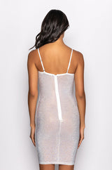 CATCH UP RHINESTONE MINI DRESS