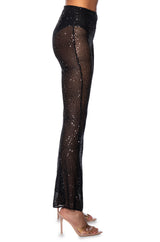 CATCHING EYES SEQUIN EMBELLISHED FLARE PANT