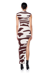 CAUGHT MY EYE MOCK NECK KNIT MAXI DRESS