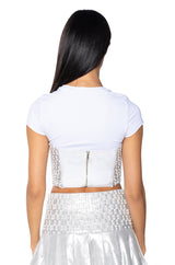 CELEBRATE ME EMBELLISHED CORSET