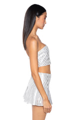CELEBRATE ME EMBELLISHED TUBE TOP